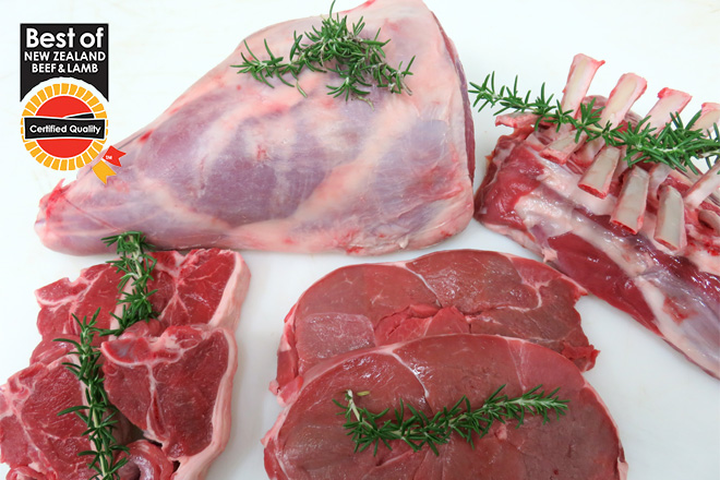 Fresh lamb cuts