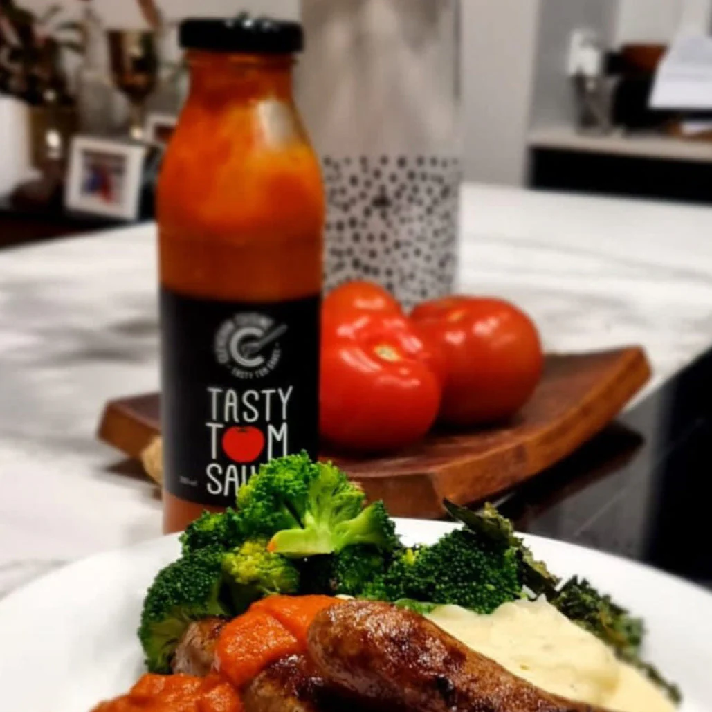 Tasty Tom Sauce meal
